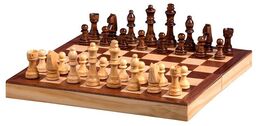 Szachy Drewniane Składane 27,5 cm Król 7 cm