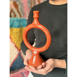 Pakamera Świecznik ceramiczny Maroko, ręcznie tworzony