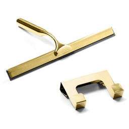 New Trendy ściągaczka łazienkowa do kabin prysznicowych złota