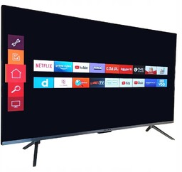 SMART TV 65 TELEFUNKEN DVB-T2/S2 4K HDR BEZRAMKOWY