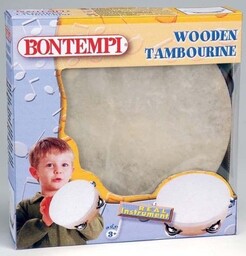 Tamburyn klasyczny dla dzieci, drewniany, Bontempi