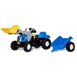 ROLLY TOYS Jeździk Traktor z łyżką i przyczepką