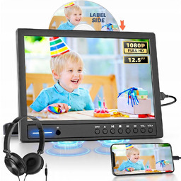 Odtwarzacz Samochodowy Przenośny Telewizor Monitor Słuchawki Arafuna 12,5"
