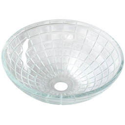 Sapho TOSEMI umywalka szklana średnica 42 cm przezroczysta