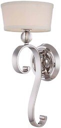 QUOIZEL Elegancka tekstylna lampa ścienna Madison Manor