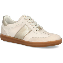 Wygodne trampki ze skóry - CAPRICE 9-23705-44 BEŻOWE