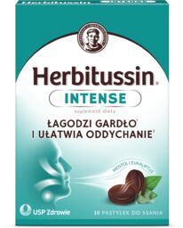 Herbitussin Intense, 10 pastylek do ssania