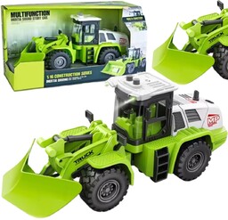 Zielony Pług Śnieżny Efekty Świetlne Ruchome Ramię Traktor