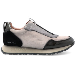 Wsuwane sneakersy damskie - HISPANITAS HI254311 SZARO CZARNE