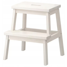 Ikea Bekvam Taboret ze schodkiem biały stołek 50cm