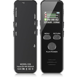 Dyktafon profesjonalny 64 Gb aktywacja głosem metalowa obudowa