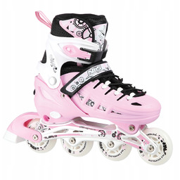 NH10905 4w1 Rożowe Rozm. M(35-38) Łyżworolki Z Wym.