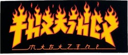 naklejka THRASHER GODZILLA FLAME STICKER