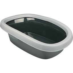 Trixie Kuweta dla kota z obręczą, szara/szara, 58