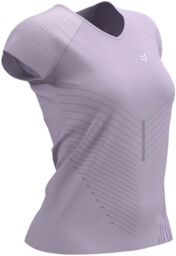 COMPRESSPORT Koszulka biegowa damska PERFORMANCE SS T-SHIRT fioletowa