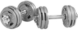 2x 15kg hantle żeliwne regulowane 30mm Gorilla Sports