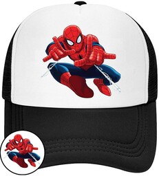 CZAPKA Z DASZKIEM SPIDERMAN DLA DZIECI NA LATO