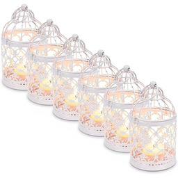 Wisząca latarnia w klatce dla ptaków, mały metalowy