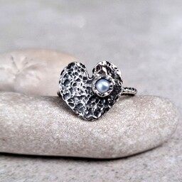 Pakamera Sweetheart srebrny pierścionek z perłą