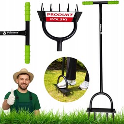 Areator Wertykulator 25cm Ręczny Rurkowy Do Trawy Napowietrzanie