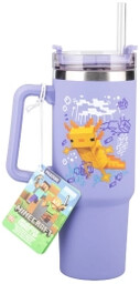 Paladone Insulated Travel Cup Minecraft Axolotl Ze słomką
