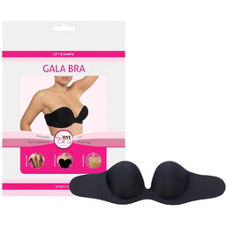 Bye Bra - biustonosz push-up samoprzylepny - czarny
