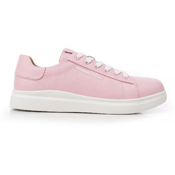 Damskie klasyczne sneakersy na platformie różowe