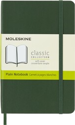 Notes Moleskine P (9x14cm) gładki, miękka oprawa, zielony,