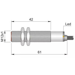 Czujnik indukcyjny 12 mm SI12-C2 NPN NO
