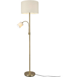 Lampa podłogowa z lampką do czytania do salonu