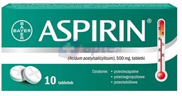 Aspirin 500mg x10 tabletek