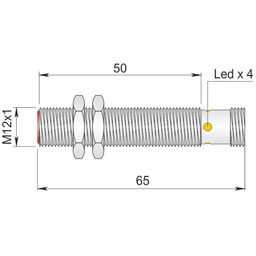 Czujnik indukcyjny 12 mm SI12-C2 NPN NO H