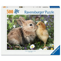 Puzzle Ravensburger 500 elementów Królik i kurczak