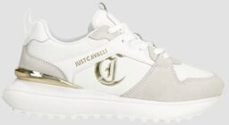 JUST CAVALLI Białe sneakersy Fondo Karina