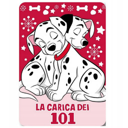 101 Dalmatyńczyków koc polarowy miękki 100x140 cm kolorowy