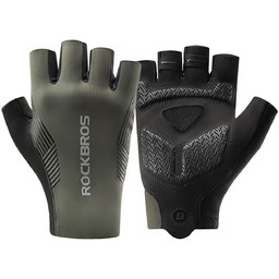 Rękawiczki rowerowe krótkie bez palców rozmiar zielone