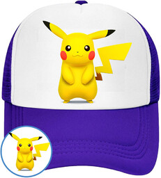 CZAPKA Z DASZKIEM POKEMON PIKACHU DLA DZIECI SIATKA