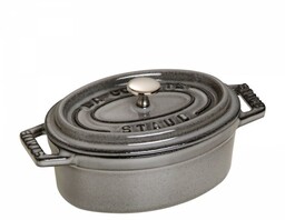 Staub Mini Garnek żeliwny Owalny 250 Ml, Grafitowy
