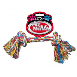 Pet Nova Sznur bawełniany 2 węzły 20cm, waga