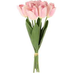 Realistyczny tulipan, 7 kwiatów, 35 cm, dekoracja wiosenna,
