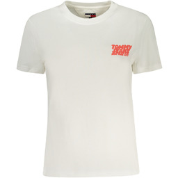 TOMMY HILFIGER KOSZULKA Z KRÓTKIM RĘKAWEM DAMSKA BEŻOWA