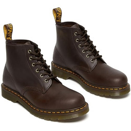 Dr. Martens 101, płazy męskie, ciemnobrązowy szalony koń,