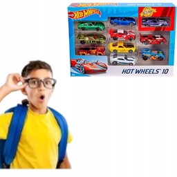 Hot Wheels Duży Zestaw 10 Autek Niespodzianek Resoraki
