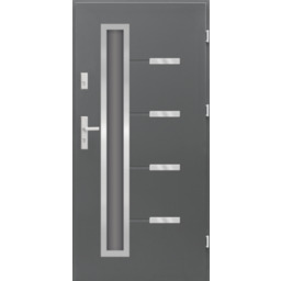 Drzwi zewnętrzne Cyrkon prawe 90P antracyt 206,8 cm