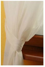 Podwiązka woalowa Victoria, biały, 12 x 70 cm,