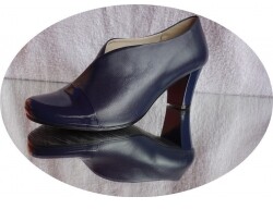 Skorzany BOTEK granat OBCAS lakier elegancja 40