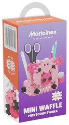 MARIOINEX Klocki elastyczne Mini Waffle Przybornik świnka 905722