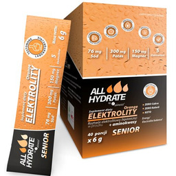 ALLHydrate - Elektrolity STICK Senior Orange 6g -