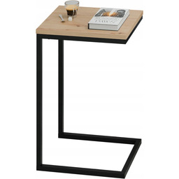 Stolik pomocniczy boczny kawowy przystawny pod laptopa metalowy