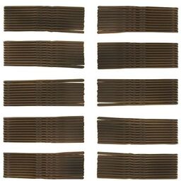 Wsuwki do włosów ciemny brąz 4 cm 100